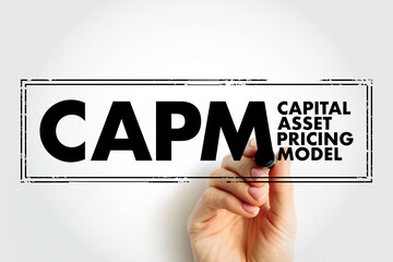 CAPM Capital Asset Pricing Model - relationship between systematic risk and expected return for...