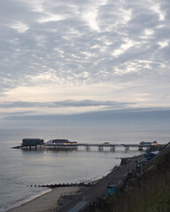 Obraz premium Scenic view of the Cromer Pier, Cromer, Norfolk, UK.