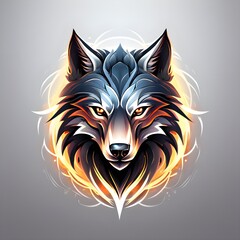 Fototapeta premium magic wolf Logo