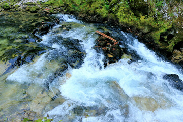 Rapids in the Radovna River, Vintgar Gorge, Slovenia