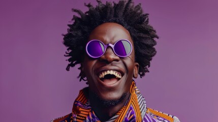 The Cheerful Man in Sunglasses
