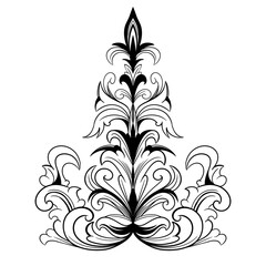 pucuk rebung ornament motif melayu indonesian riau