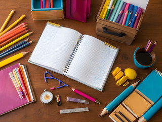 Back to School Supplies Mockup Get Ready for a New Year of Learning! design.