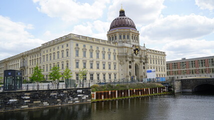 Fototapeta premium Sunny summer day in Berlin, Germany with the iconic Berlin Palace