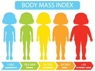 Illustration of BMI categories and ranges