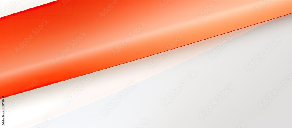 Aufkleber a red and white background wallpaper with a diagonal orange line for copy space image