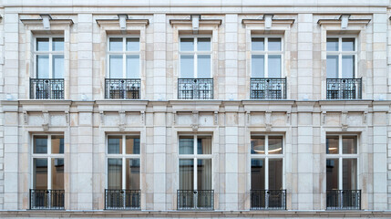 Obraz premium architectual building facade with windows
