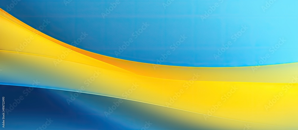 Poster Template with a blue and yellow colored background offering copy space for text