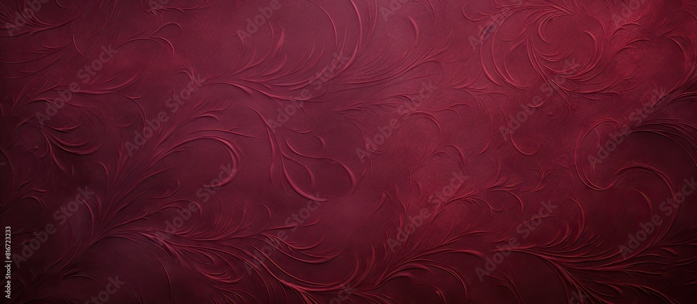 Poster a vintage abstract background in a deep red burgundy hue with an empty surface for copy space image 