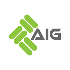 AIG letter logo vector design, AIG simple and modern logo. AIG luxurious alphabet design