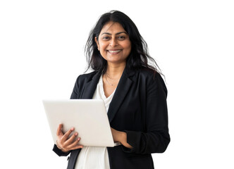 South Asian Businesswoman with Laptop