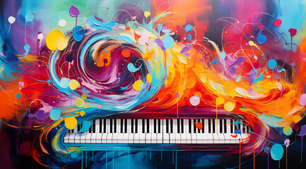 Melodic Whirl: Pianistic Vibrance