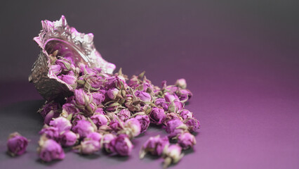 Herbal tea rose buds