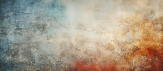 Wide rough background with copy space image showcasing a beautiful vintage aesthetic The abstract grunge decorative stucco wall texture adds an artistic touch