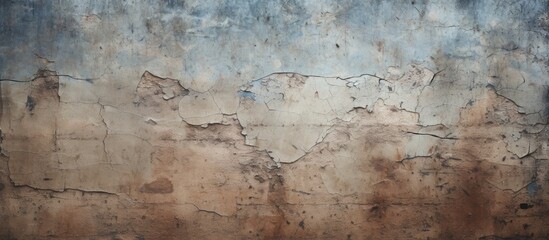 Copy space image of a worn and dirty floor with a grunge texture