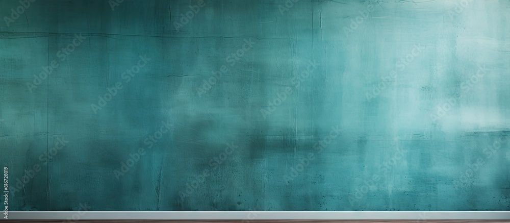 Poster a textured teal colored abstract wall creates a captivating background with various shades offering 