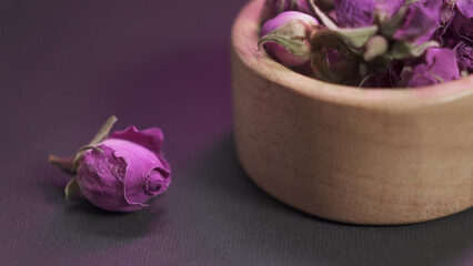Rose bud background for food advertisement