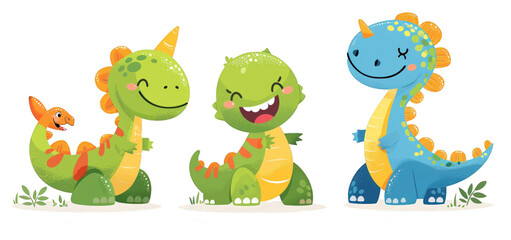 Naklejka premium set of funny monsters