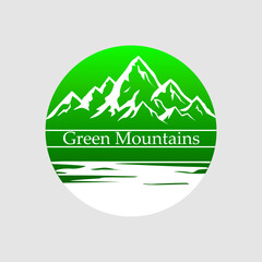 Mountain logo, for travel adventure company logo,book image,vector illustration background