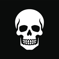 Human skull icon vector illustration