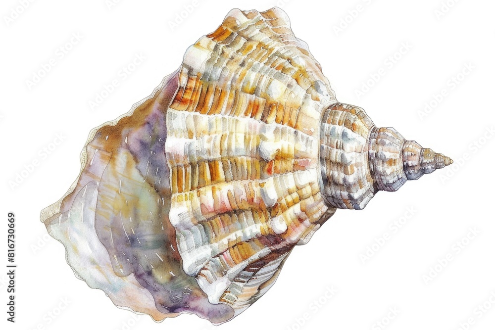 Poster close up of a shell, suitable for various design projects