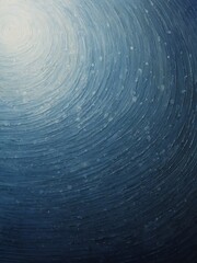 Canvas displays captivating pattern of concentric circles in varying shades of blue, creating sense of motion akin to whirlpool. Texture of paint appears thick, suggesting use of impasto technique.
