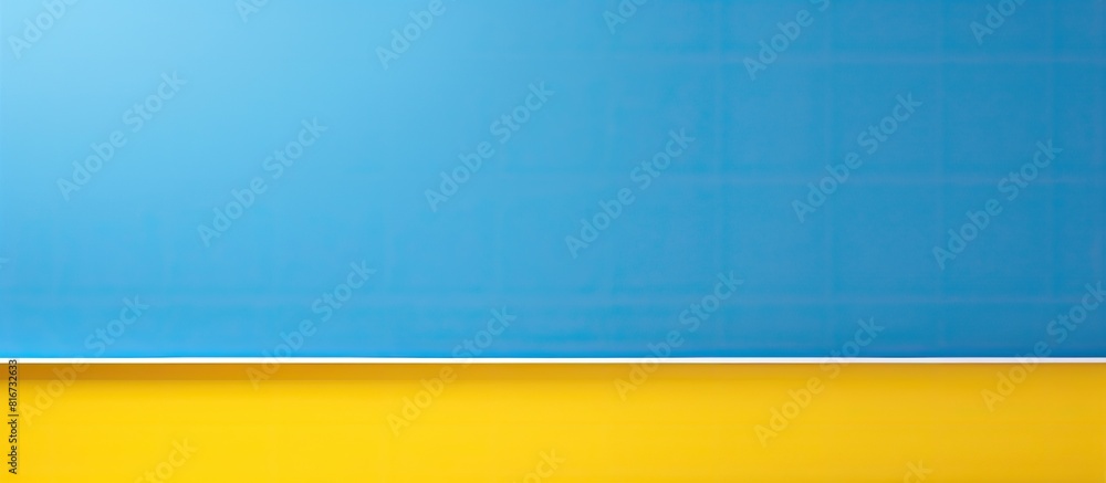 Poster Template with a blue and yellow colored background offering copy space for text