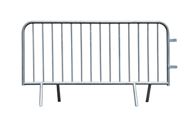 Crowd control barrier isolated on the transparent background