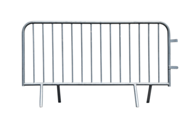 Crowd control barrier isolated on the transparent background