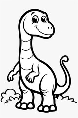 Obraz premium Apatosaurus | Dinosaur coloring pages
