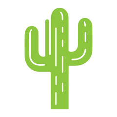 hand draw cactus plant flat design