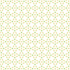 Close-up image of an abstract pattern featuring small green dots on a white background