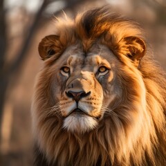 Obraz premium portrait_of_a_majestic_lion