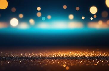 Abstract background of glare, bokeh on a dark background