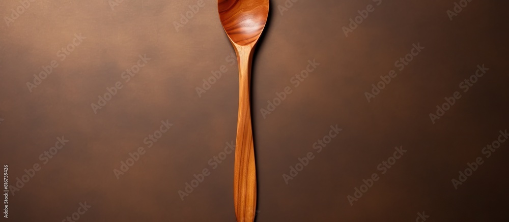 Poster a useful utensil made from wood. with copy space image. place for adding text or design