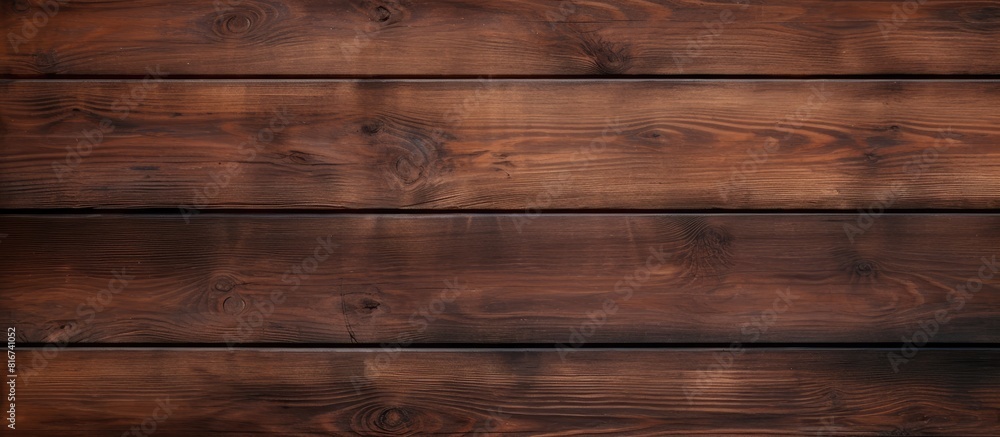 Poster A texture of dark brown wood planks with a lighter area for adding text or images. with copy space image. Place for adding text or design