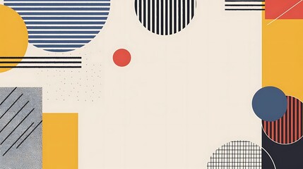 Abstract geometric background with halftone circle pattern. Vector illustration.