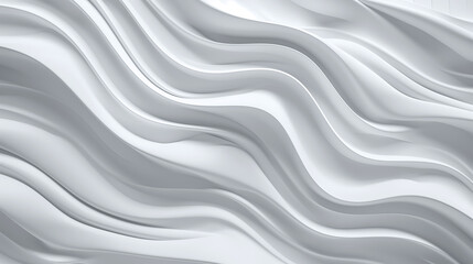 Obraz premium Simple wavy abstract background. White wall texture. High quality photo. Place for text, advertising, background for banner