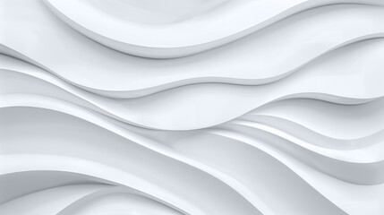 Obraz premium Simple wavy abstract background. White wall texture. High quality photo. Place for text, advertising, background for banner