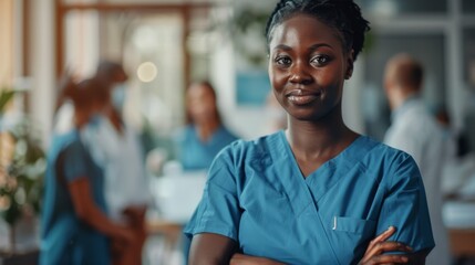 Obraz premium Confident Healthcare Professional Posing