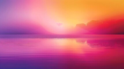 Fototapeta premium The image is a beautiful sunset over a calm sea