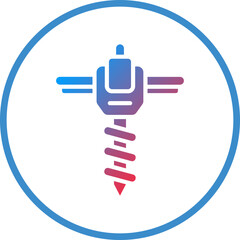 Vector Design Drain Auger Icon Style