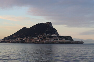 Gibraltar at dusk