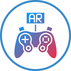 Vector Design Ar Controller Icon Style