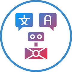 Vector Design Ar Translation Icon Style