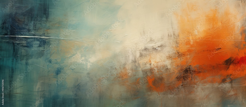 Poster a copy space image showcasing an abstract background with elements of painting and repairs