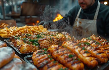 Capture the essence of French street cuisine during your travels with vibrant close up imagery