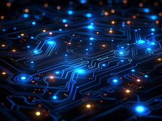Fototapeta premium Scientific and technological background
