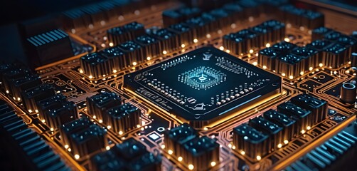 Obraz premium computer circuit board