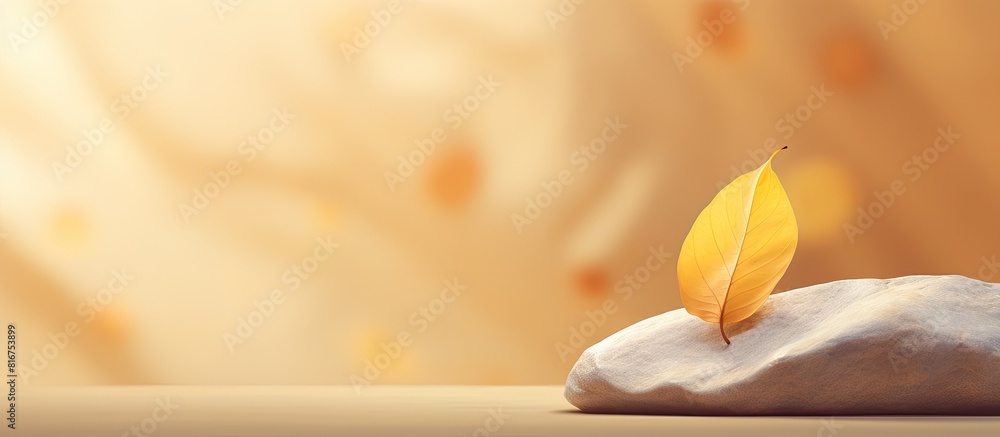 Poster with copy space image of a yellow brown abstract background this design depicts a curved paper and a